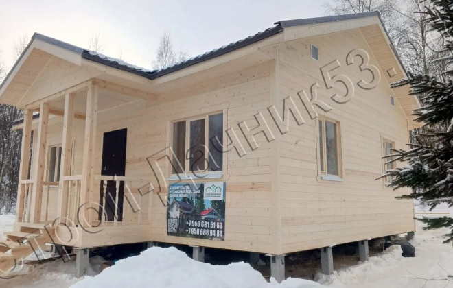 1 Каркасный дом Д-3, 9x8.5м, 67.5 М², Московская область, Истринский район, деревня Бужарово (6)